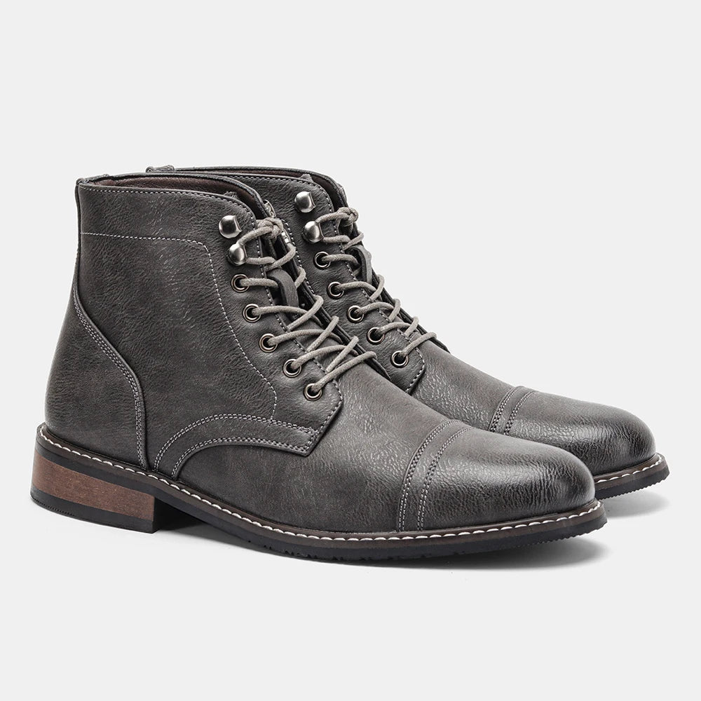 Classical ankle leather boots - Antonios