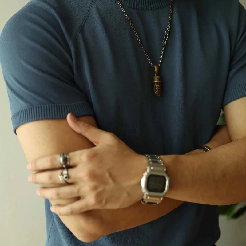 Comfortable vintage elegant t-shirt - Antonios