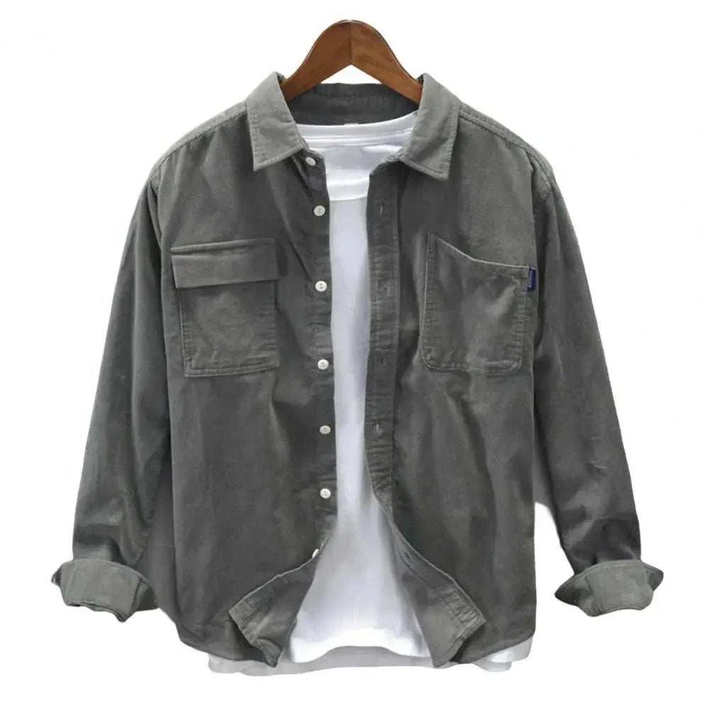 Corduroy cargo spring shirt - Antonios