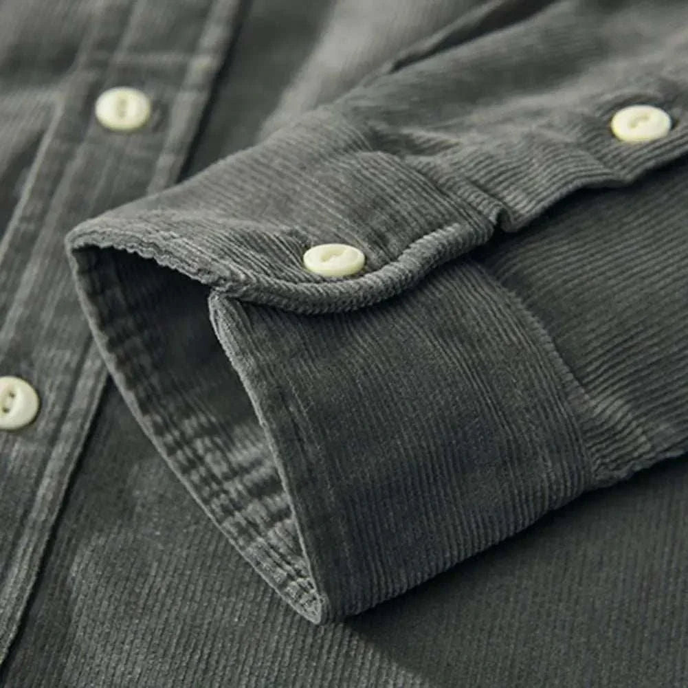 Corduroy cargo spring shirt - Antonios