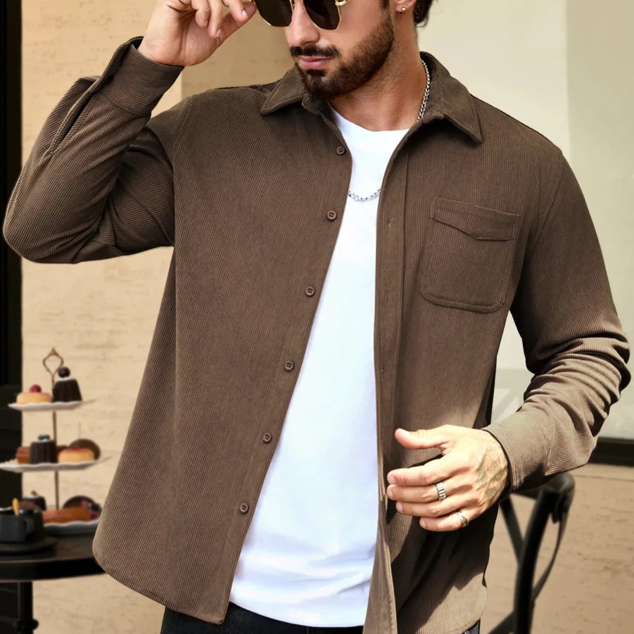 Corduroy oversized shirt - Antonios