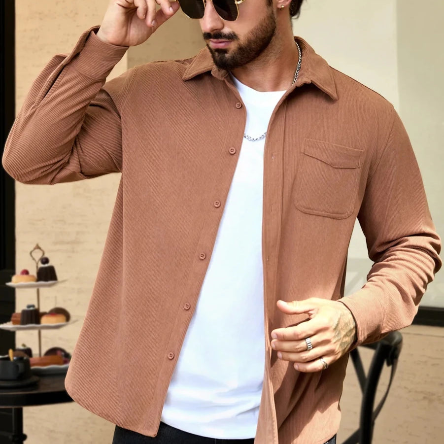 Corduroy oversized shirt - Antonios