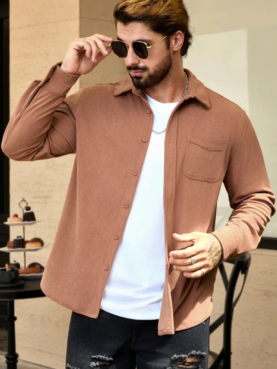 Corduroy oversized shirt - Antonios