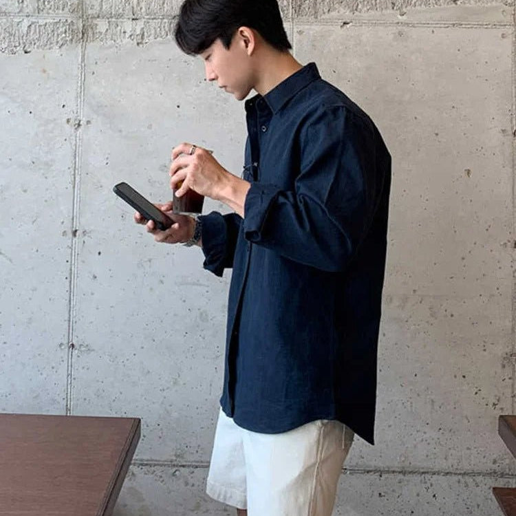 Cotton casual shirt lightweight beach style - Antonios