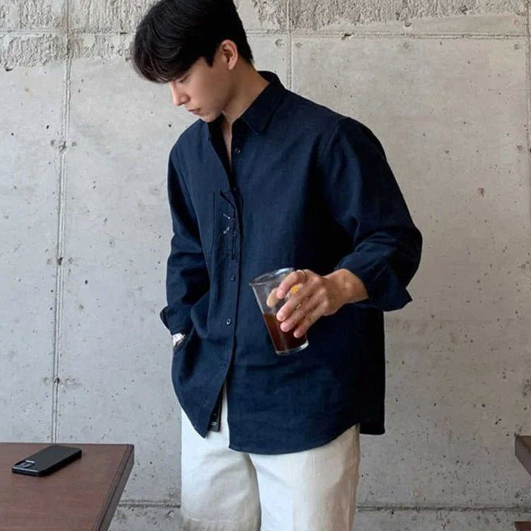 Cotton casual shirt lightweight beach style - Antonios