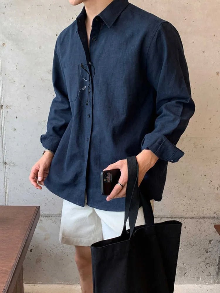 Cotton casual shirt lightweight beach style - Antonios