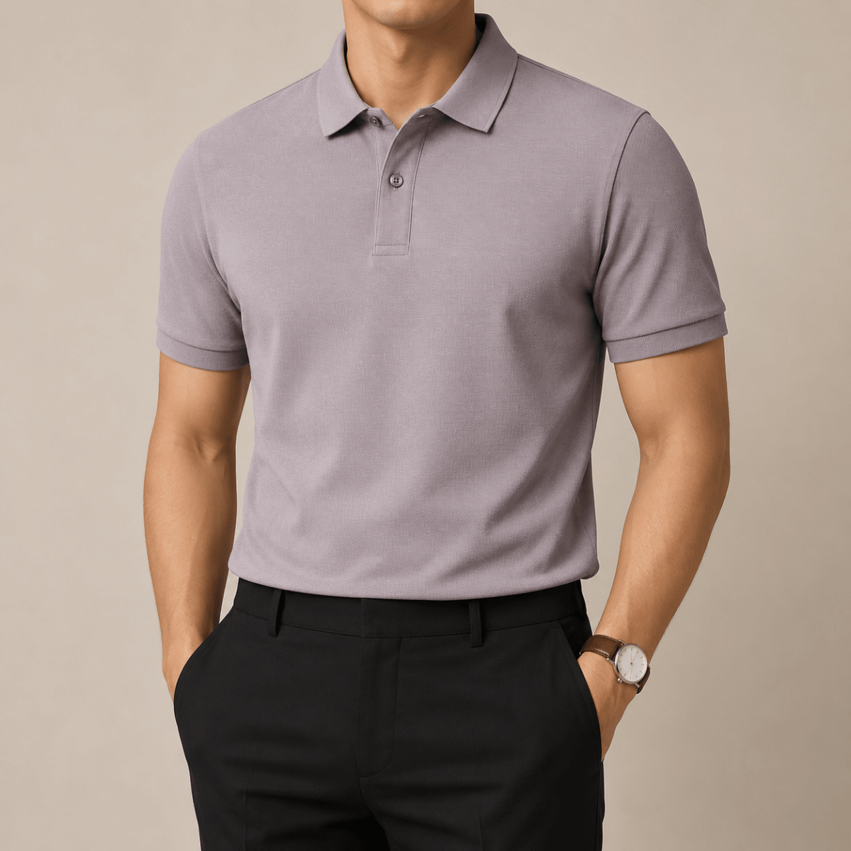 Cotton golf polo shirt - AntoniosClothing - Orange