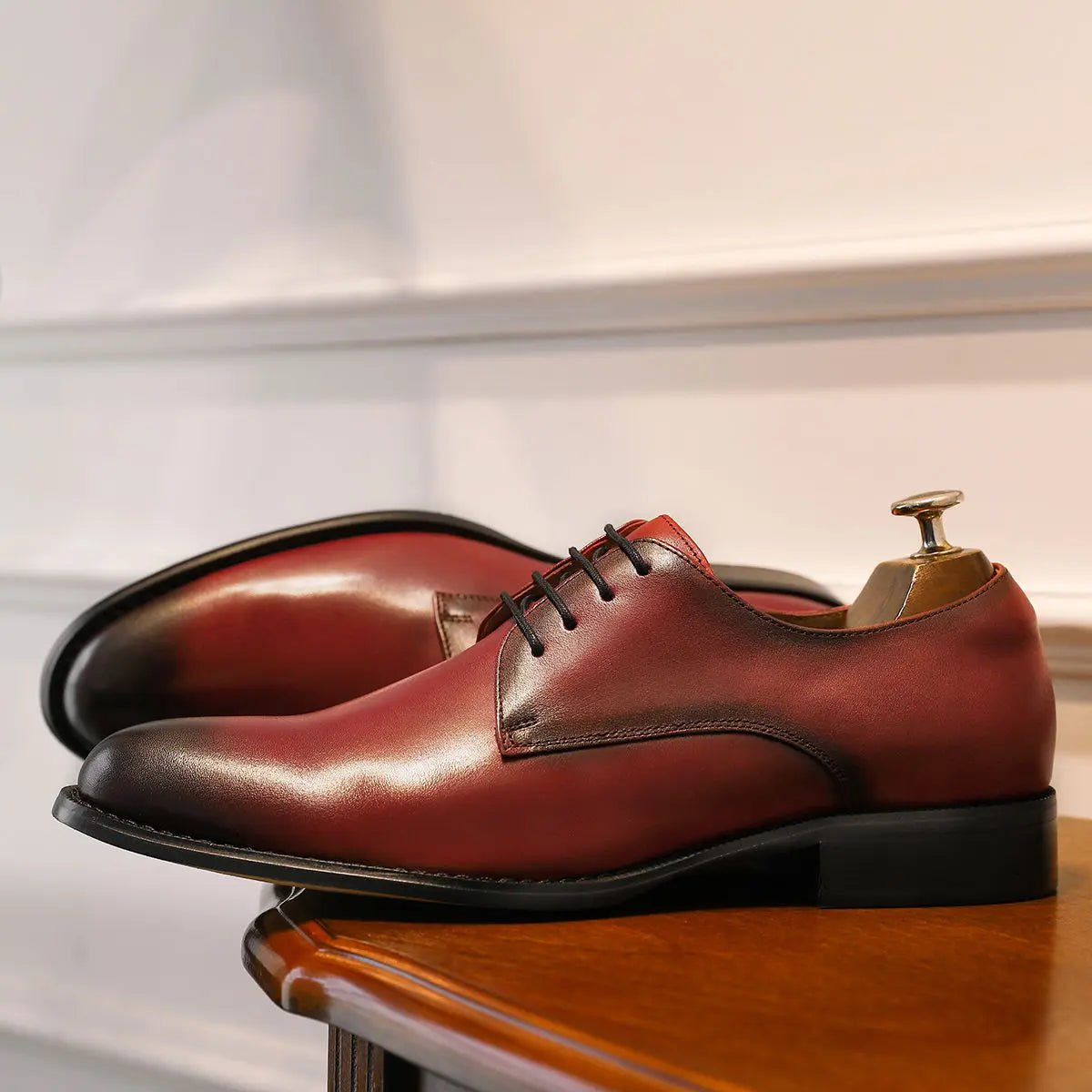 Derby formal business shoes made of genuine leather - Antonios