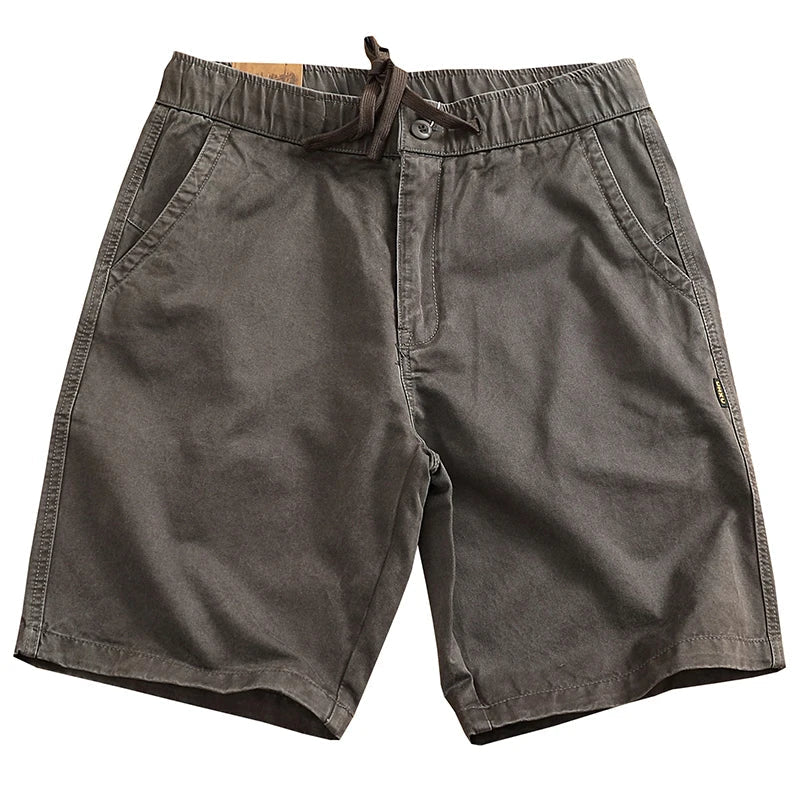Drawstring cotton short pants - Antonios
