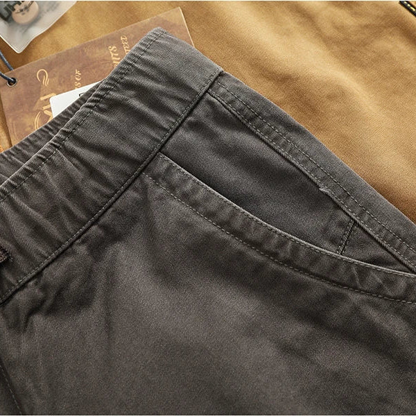 Drawstring cotton short pants - Antonios