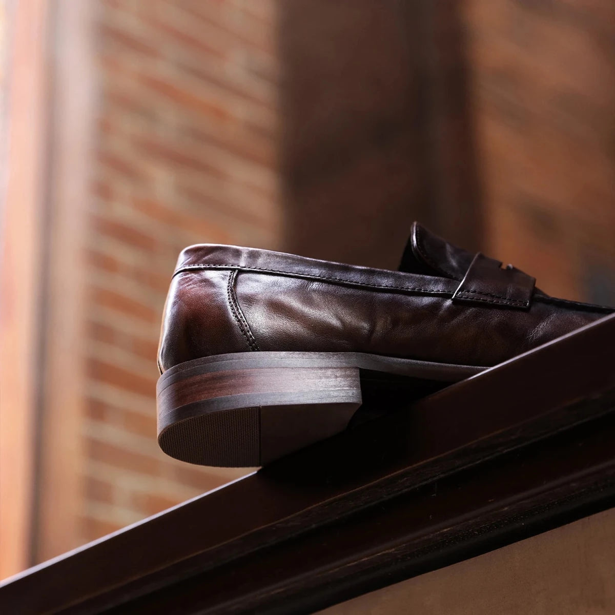 Elegant genuine leather loafers - Antonios