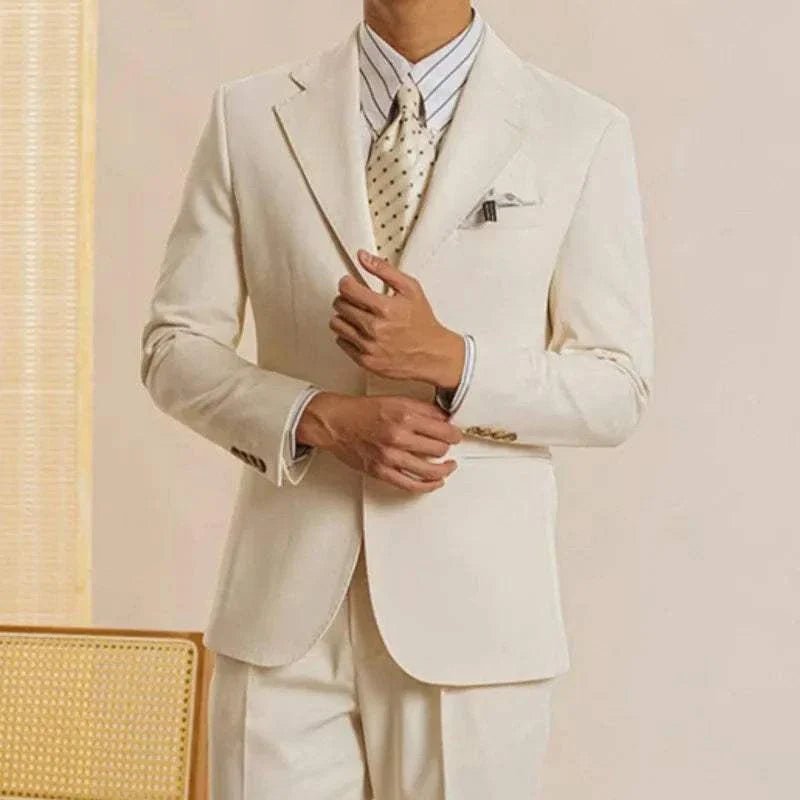 Elegant wedding premium suit 2 piece (blazer+ pants) - Antonios