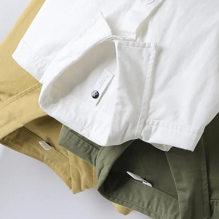 Fall long sleeve white fashion lapel blouse - Antonios