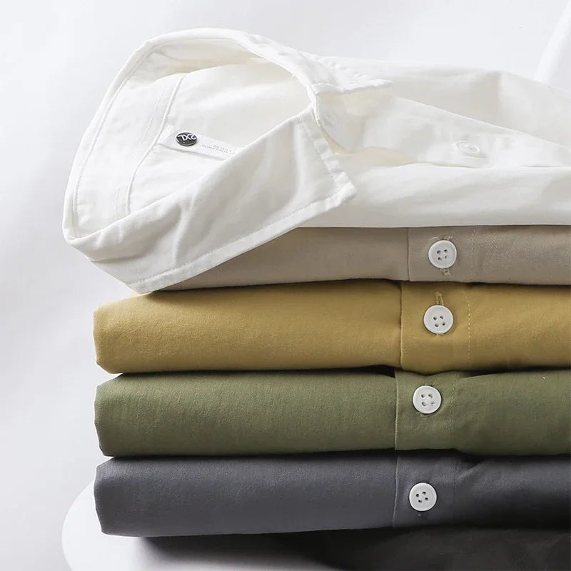 Fall long sleeve white fashion lapel blouse - Antonios