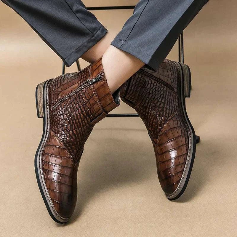 Formal pointed retro boots - Antonios