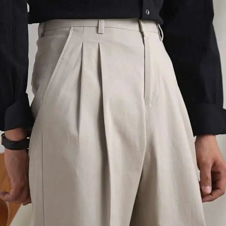 Gentleman luxury british cotton pants - Antonios