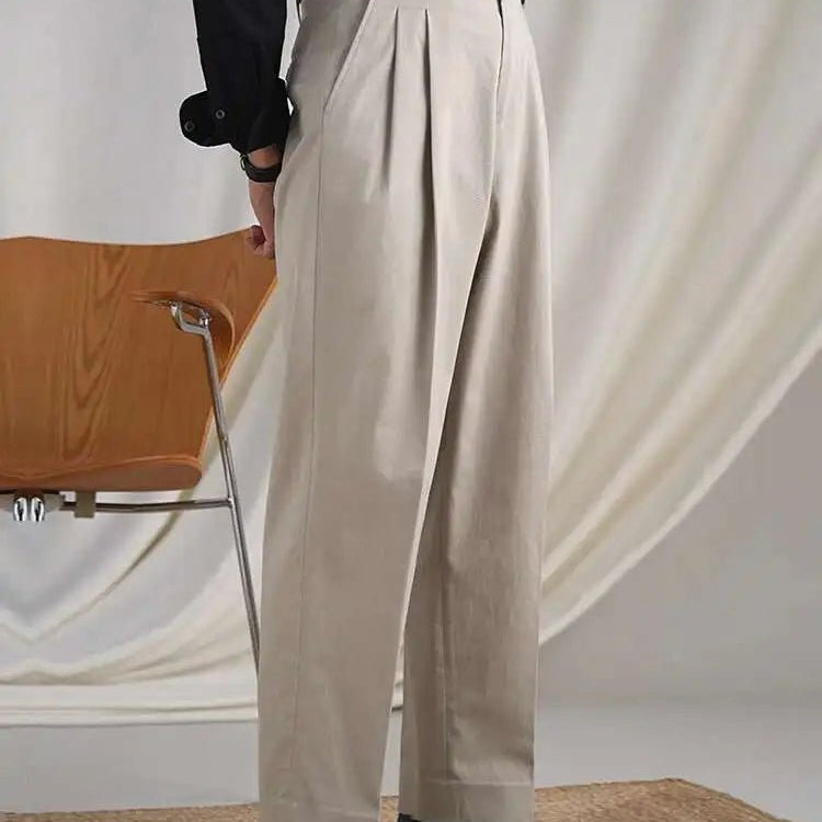 Gentleman luxury british cotton pants - Antonios