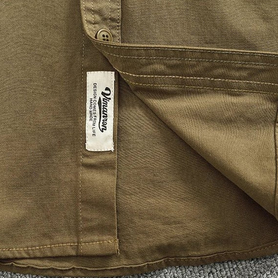 Gentleman stand collar cotton pullover - Antonios