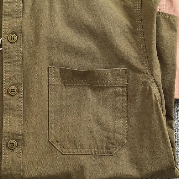 Gentleman stand collar cotton pullover - Antonios