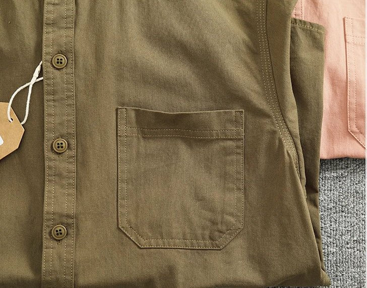 Gentleman stand collar cotton pullover - Antonios