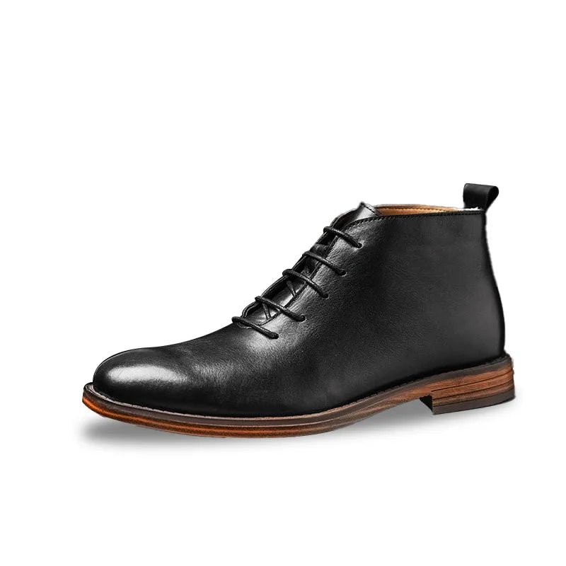 Genuine leather elegant ankle boots - Antonios