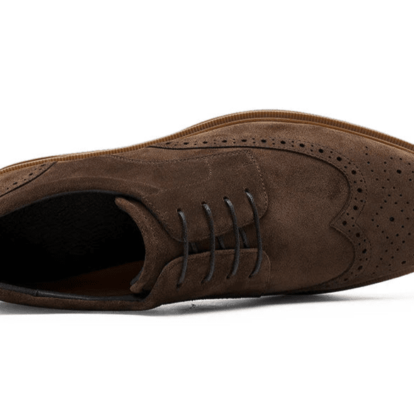 Genuine suede cow leather derby shoes - Antonios