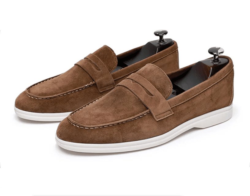 Genuine suede leather slip - on loafer - Antonios