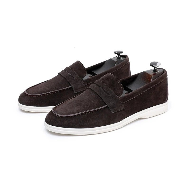 Genuine suede leather slip - on loafer - Antonios