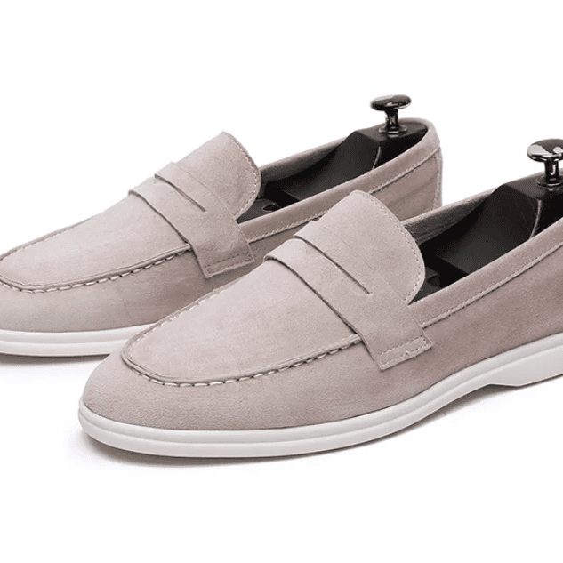 Genuine suede leather slip - on loafer - Antonios