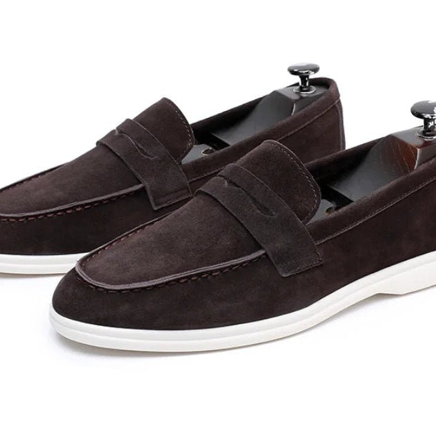 Genuine suede leather slip - on loafer - Antonios