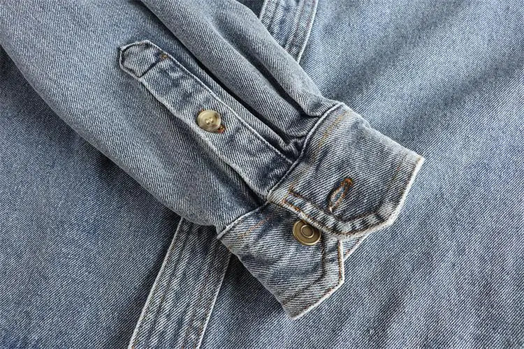 Heavyweight double pocket denim shirt - Antonios