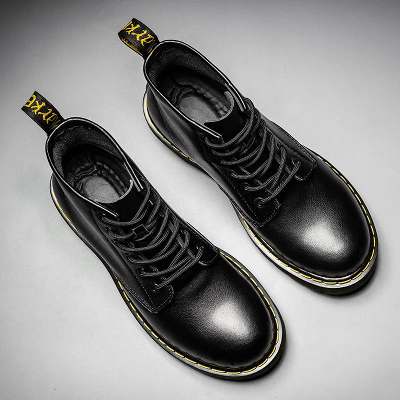 Heritage stitch ankle combat boot - Antonios