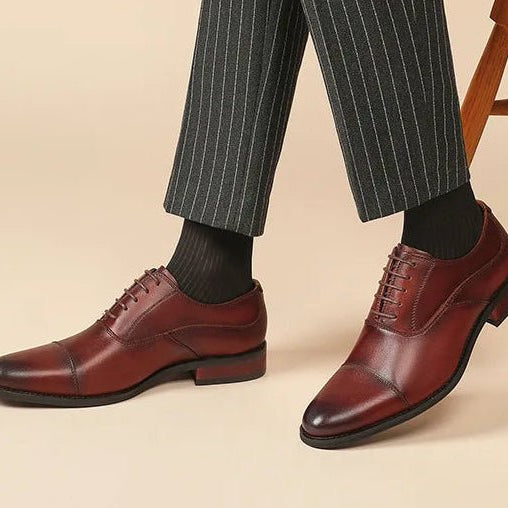 High - quality cowhide oxford wedding shoes - Antonios