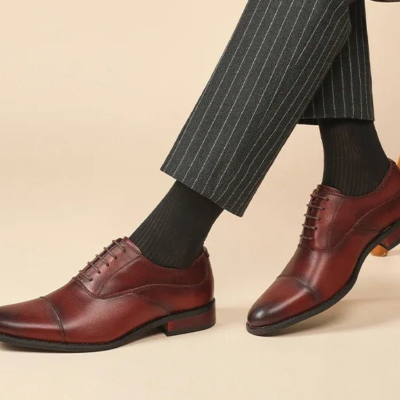 High - quality cowhide oxford wedding shoes - Antonios