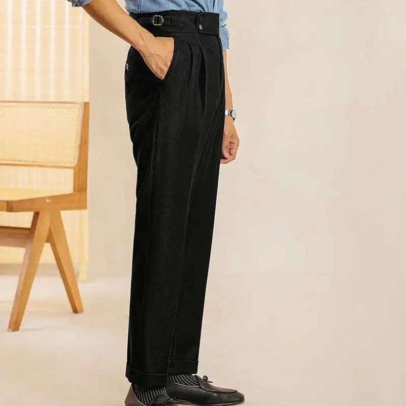 High - waist office black trousers - Antonios