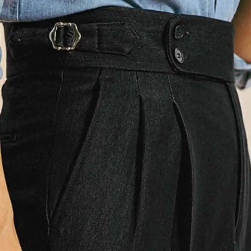 High - waist office black trousers - Antonios