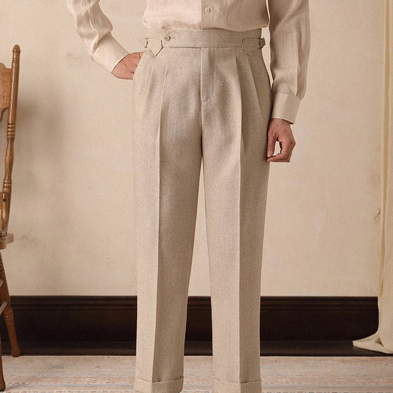 High - waist paris straight trousers - Antonios