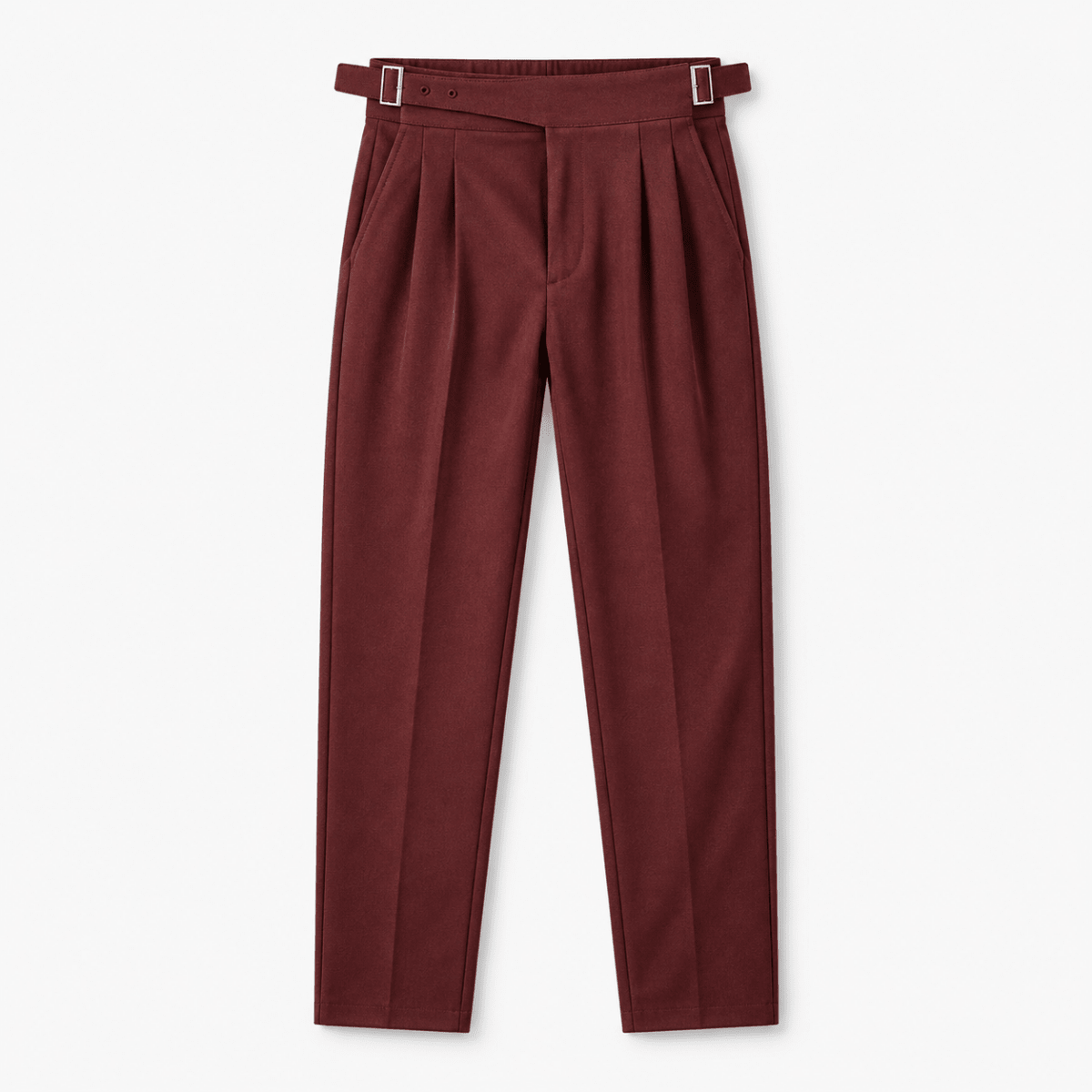 High waist pleated trousers - AntoniosClothing - Black