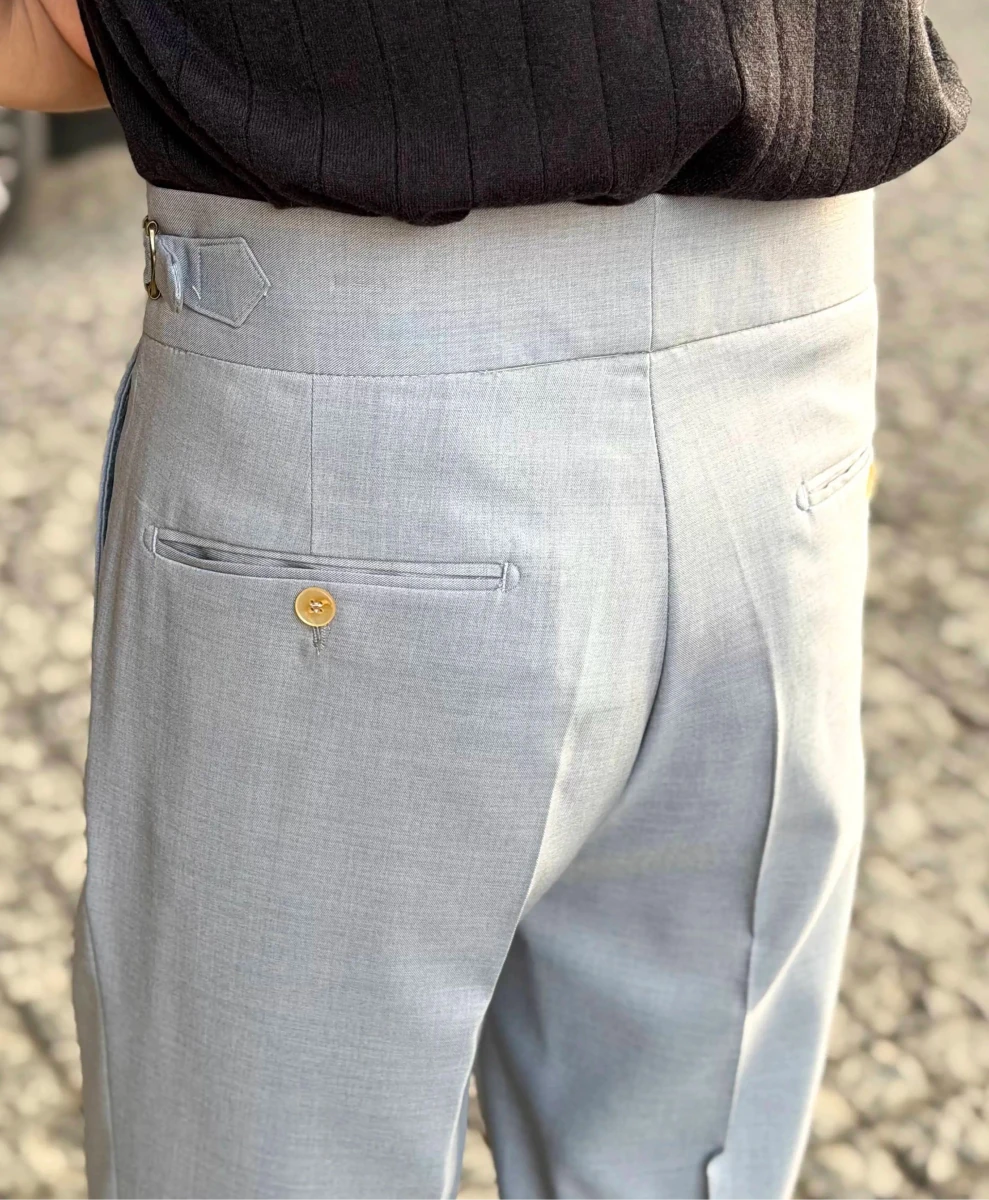 High - waist thin naples trousers - Antonios