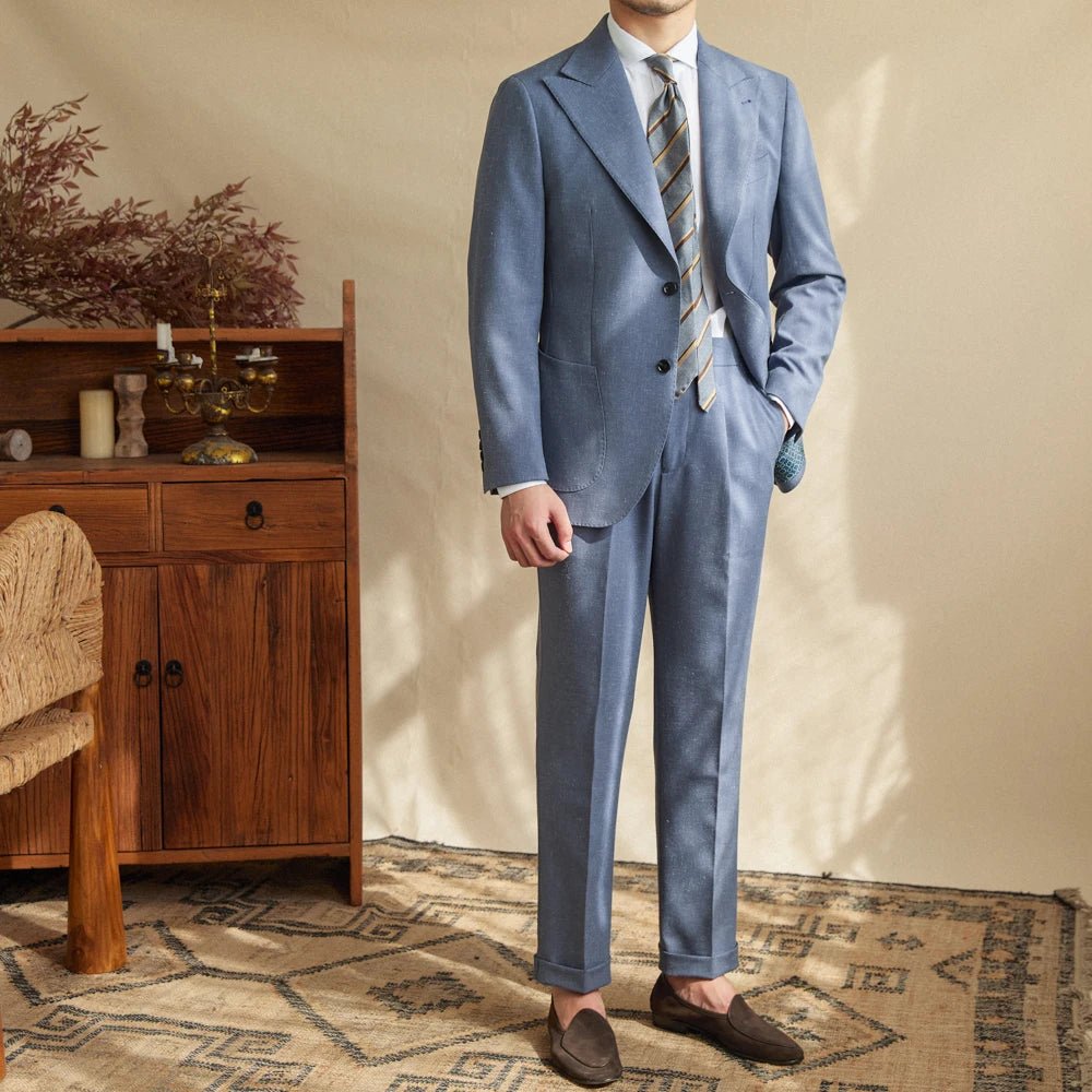 Italian barge collar wedding & banquet blazer for daily casual wear - Antonios