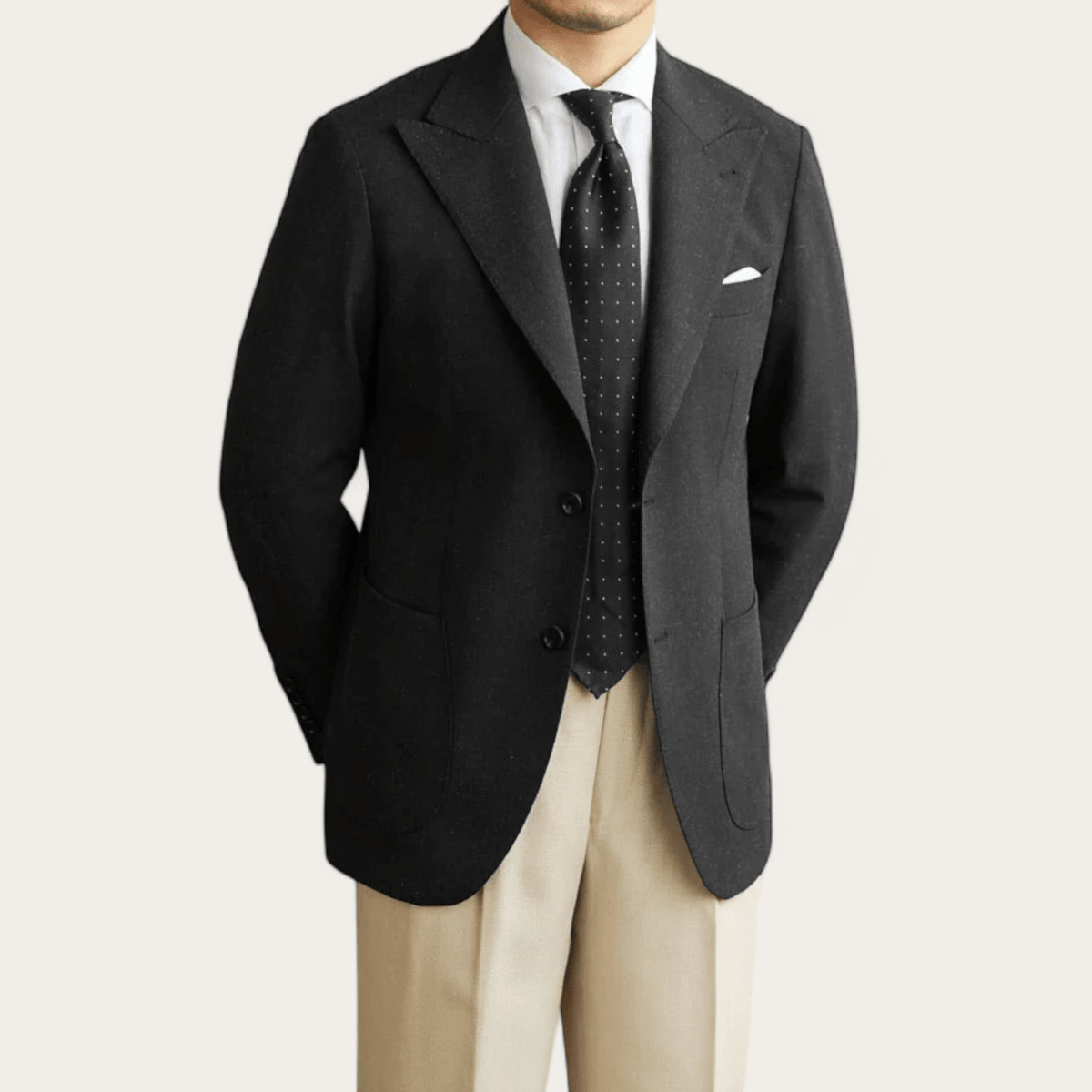 Italian barge collar wedding & banquet blazer for daily casual wear - Antonios