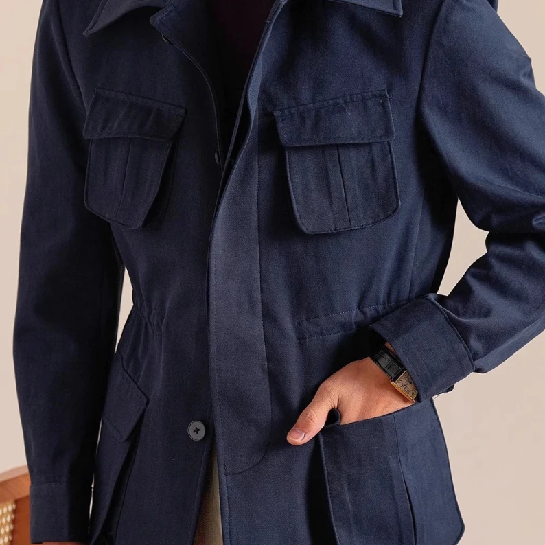 Italian cotton old money jacket - Antonios