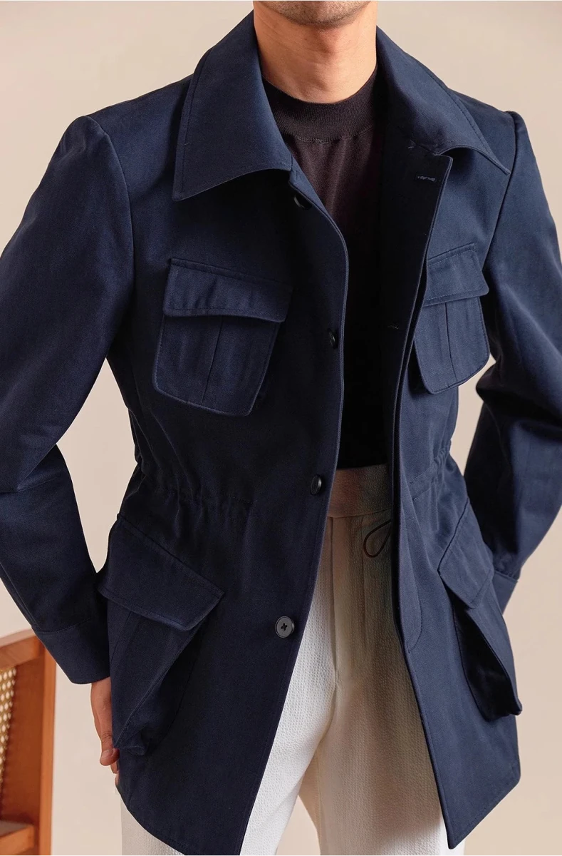 Italian cotton old money jacket - Antonios