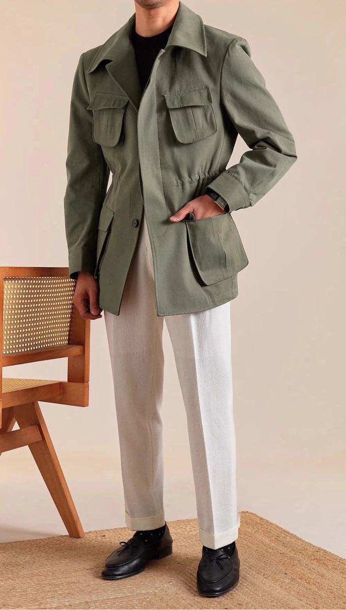 Italian cotton old money jacket - Antonios