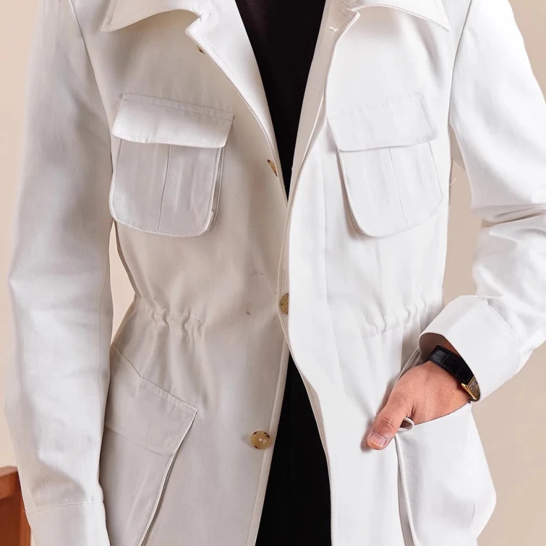 Italian cotton old money jacket - Antonios