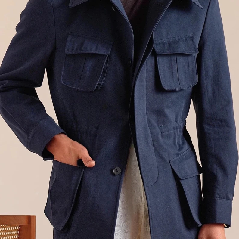 Italian cotton old money jacket - Antonios