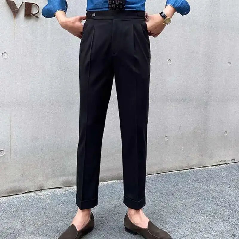 Italian design ankle high - waist trousers - Antonios