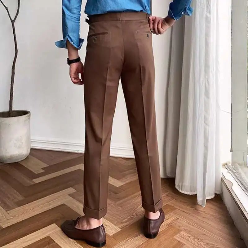 Italian design ankle high - waist trousers - Antonios