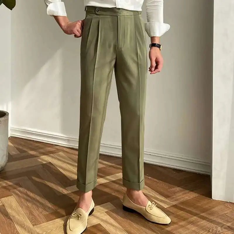 Italian design ankle high - waist trousers - Antonios