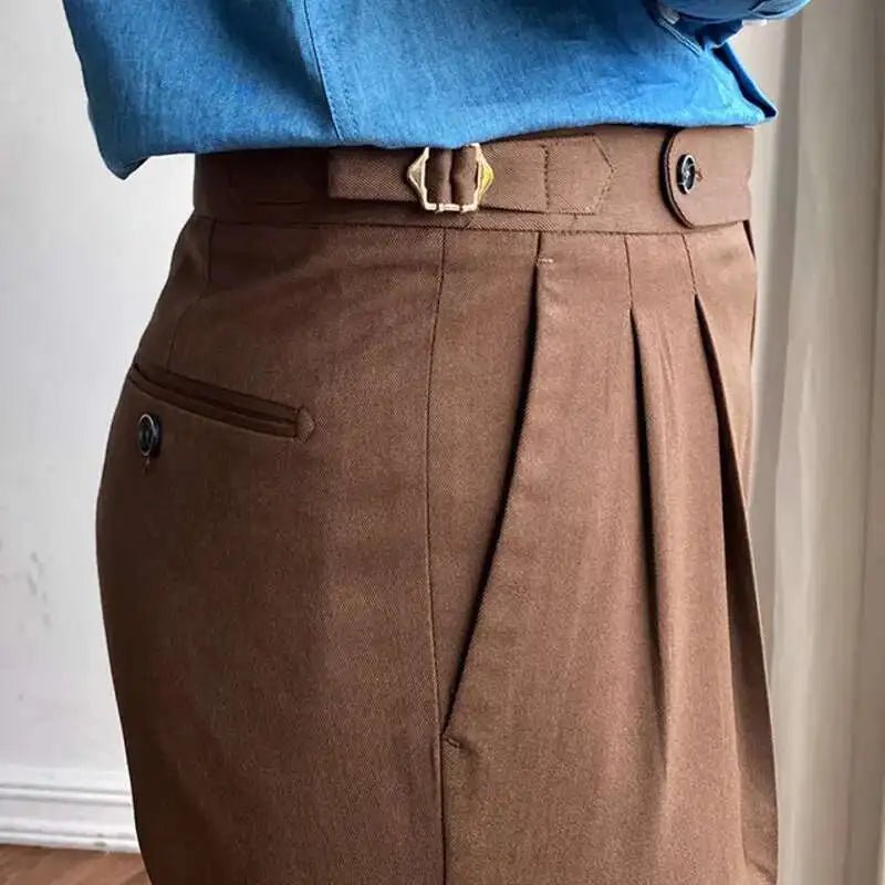 Italian design ankle high - waist trousers - Antonios